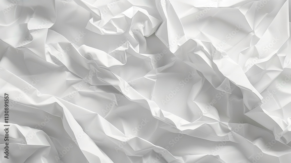 Fototapeta premium White paper texture background crumpled 