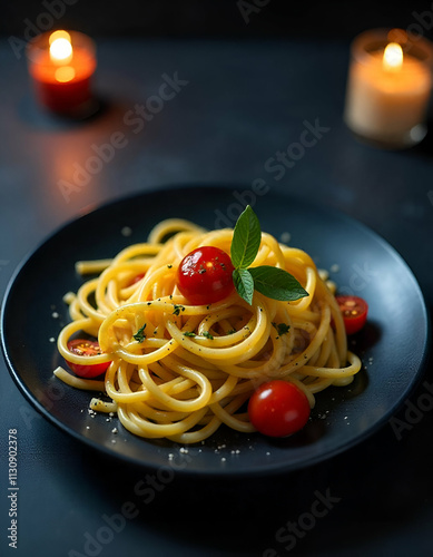 spaghetti with tomato sauce