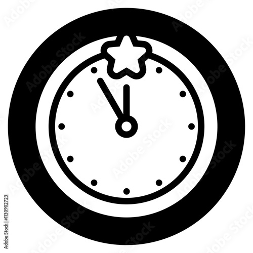clock glyph icon