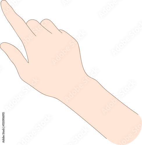 Illustration of a hand pointing