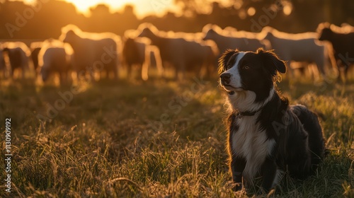 Documenting a Working Dog Breed on a Farm, Exhibiting Their Strength and Intelligence in Herding 