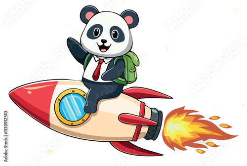 panda bear with a ball