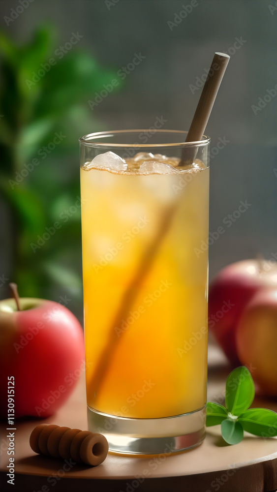 Fototapeta premium Refreshingly Healthy Apple Cider Vinegar Tonic