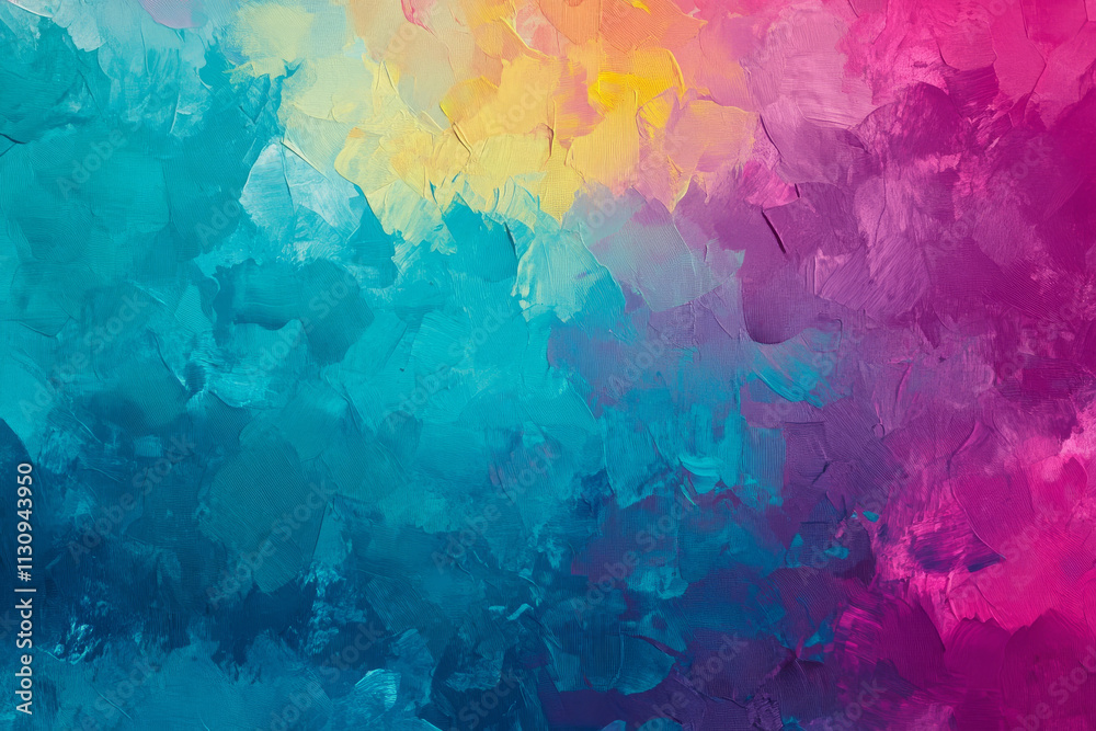 Obraz premium A gradient abstract colorful background blending smoothly from deep magenta to vivid turquoise.