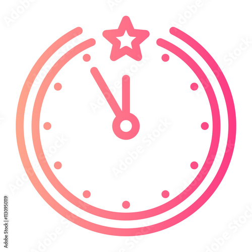 clock gradient icon