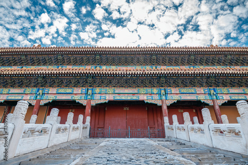 The glorious glazed tile buildings of the Forbidden City in Beijing.