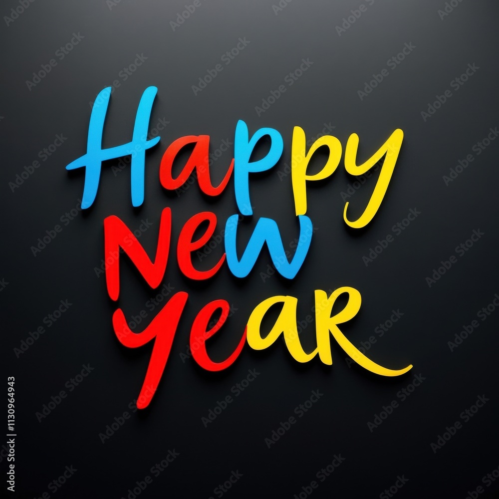 Obraz premium happy new year backdrop