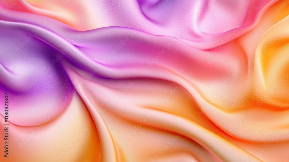 Obraz premium Soft Silk Fabric Texture with Gradient Shades of Pink and Purple