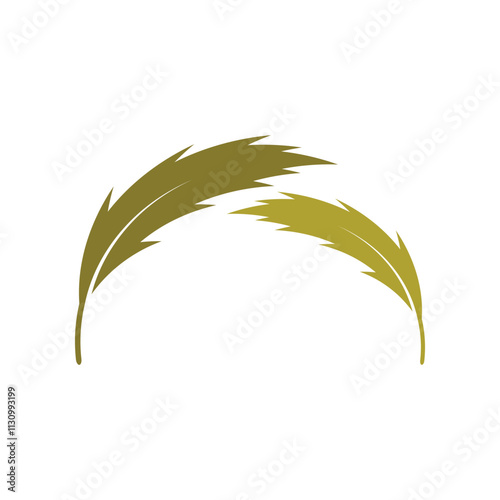 Feather Logo Template Icon