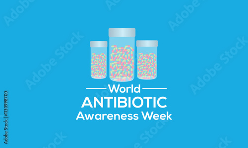 Vector Graphic Of World Antibiotic Awareness Week Good For World Antibiotic Awareness Week Celebration. November 18. European Template.