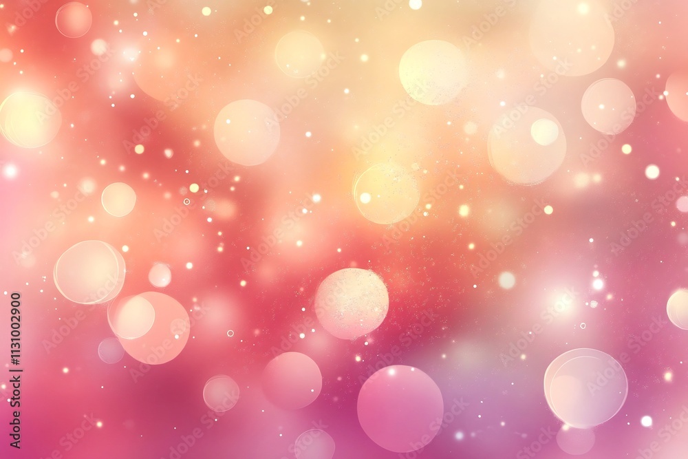 Obraz premium Dazzling Rose Gold Glitter Abstract Backdrop with Soft Bokeh Effects for Valentine s Day Designs
