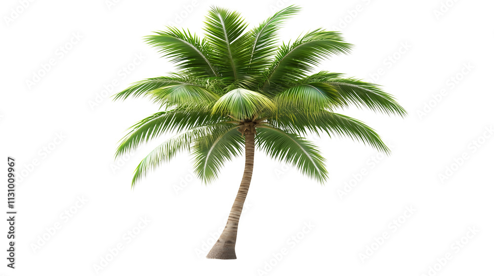 Obraz premium a coconut tree isolated on a transparent background