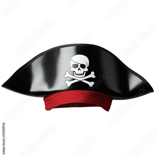 Pirate hat isolated on white background