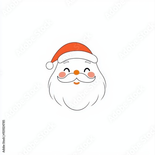 Whimsical santa illustration holiday spirit in digital art