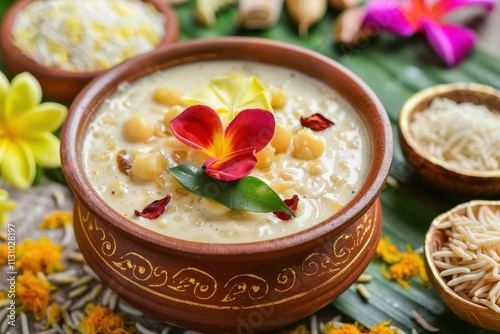 Traditional South Indian dessert for festivals like Onam and Vishu made with condensed milk