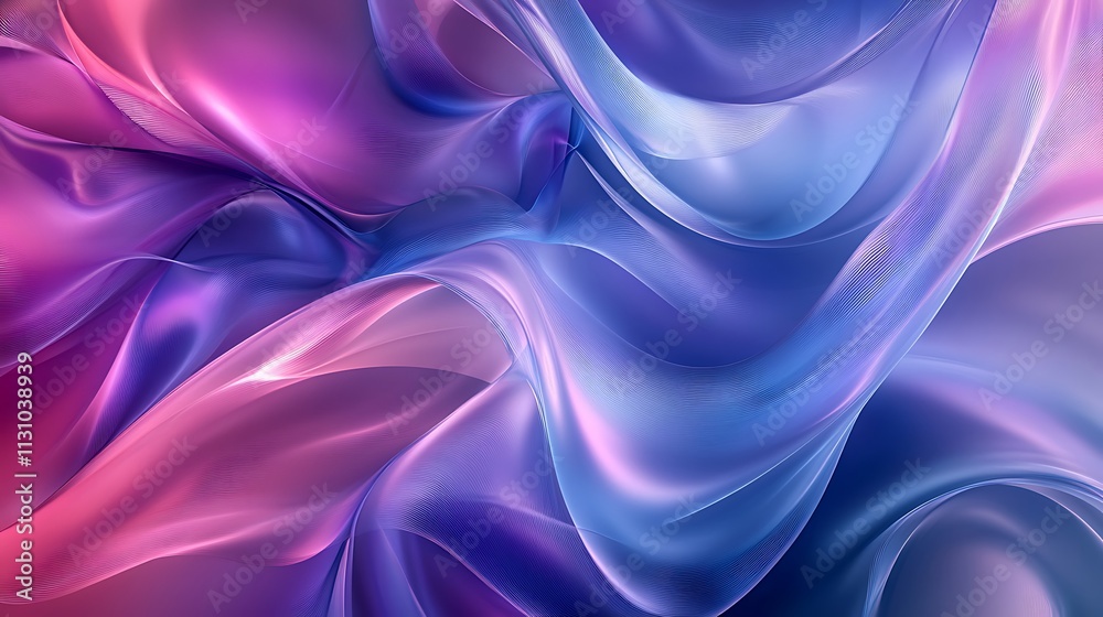 Fototapeta premium Vibrant Gradient Wave Backgrounds - Abstract Fluid Patterns in Purple, Pink, and Blue Tones for Stock Imagery and Digital Designs
