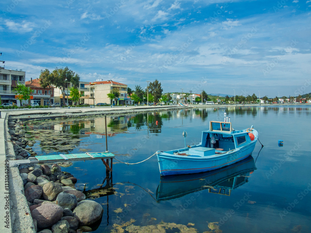 Fototapeta premium The Candarli Town coastline view in Turkey