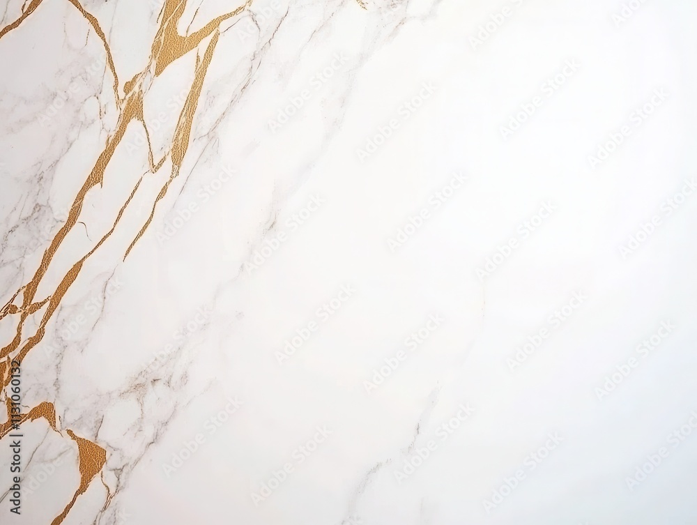 Fototapeta premium Elegant marble surface with gold veins interior design project texture showcase modern environment aesthetic perspective