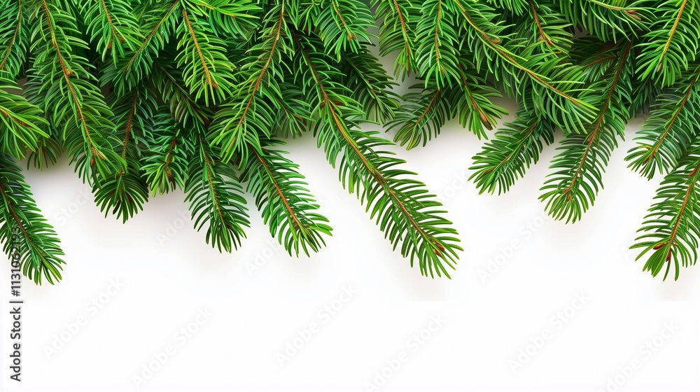 Obraz premium The green spruce branches