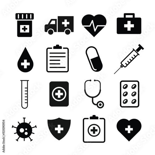 Medical Icon Set, Health icon