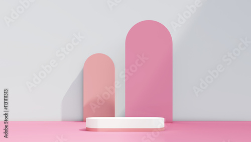 valentine display podium pedestal platform product stage minimal mockup background. valentine day scene geometric studio showcase stand abstract modern light show. shape realistic empty backdrop.