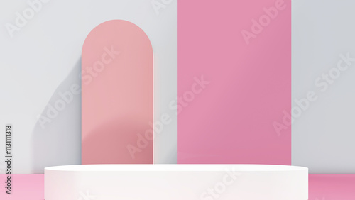 valentine display podium pedestal platform product stage minimal mockup background. valentine day scene geometric studio showcase stand abstract modern light show. shape realistic empty backdrop.