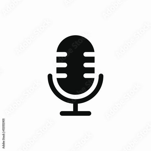 microphone voice icon sign vector