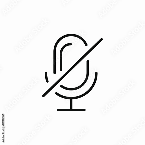 mocrphone turned off icon sign vector