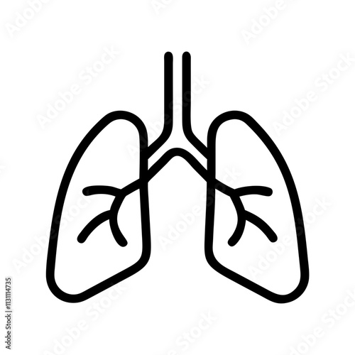 lungs for breathing exercises icon, lungs for breathing exercises vector,