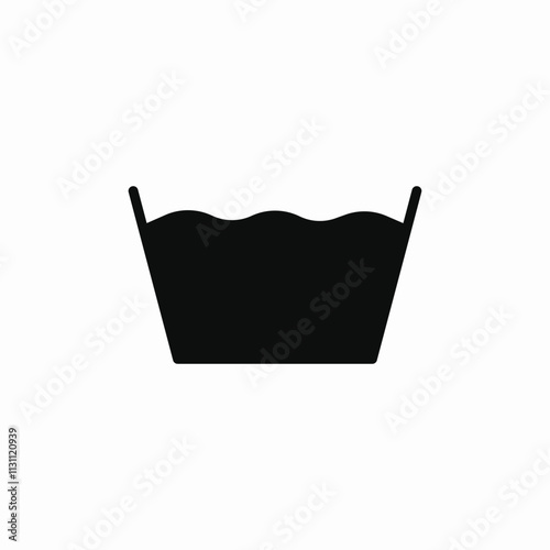 basin laundry icon sign vector