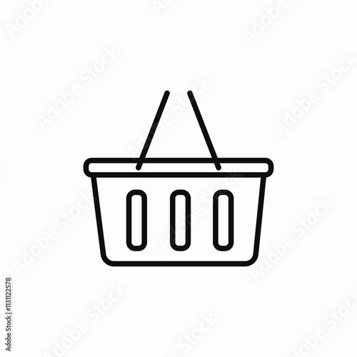 shopping basket icon sign vector