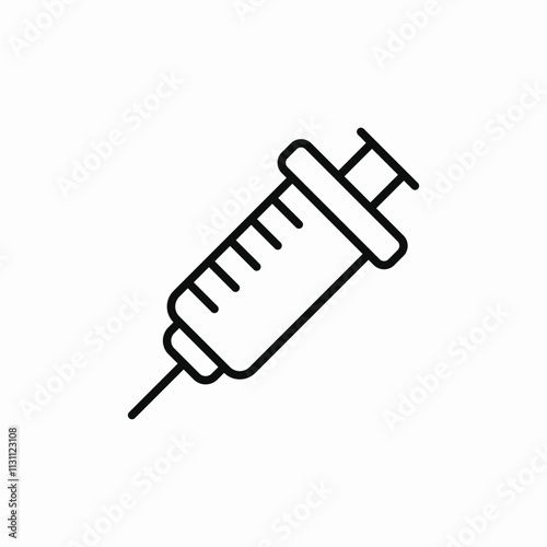 syringe injection icon sign vector