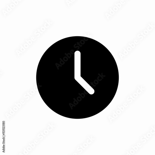 time clock icon sign vector