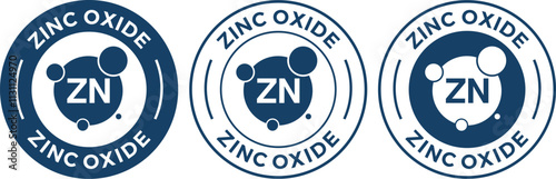Zinc Oxide Sticker Label for Organic Skin Care and Cosmetics


