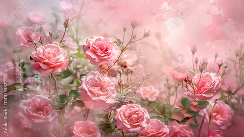 Wallpaper Mural Exquisite Floral Arrangement: A Symphony of Roses and Blooms in Captivating Colors Torontodigital.ca