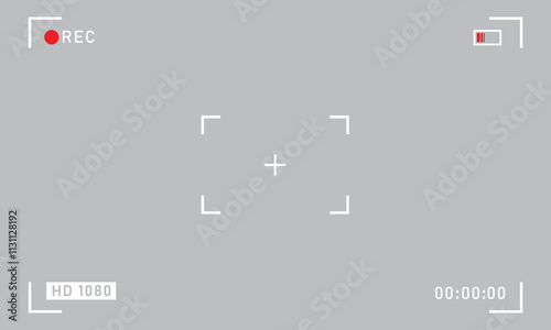 Camera horizontal viewfinder template