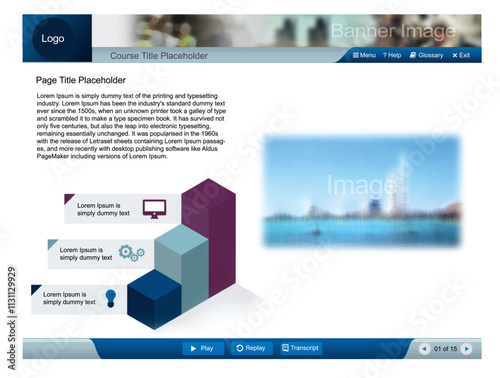 elearning UI design