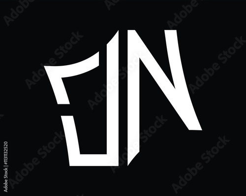 JN letter logo design vector art photo