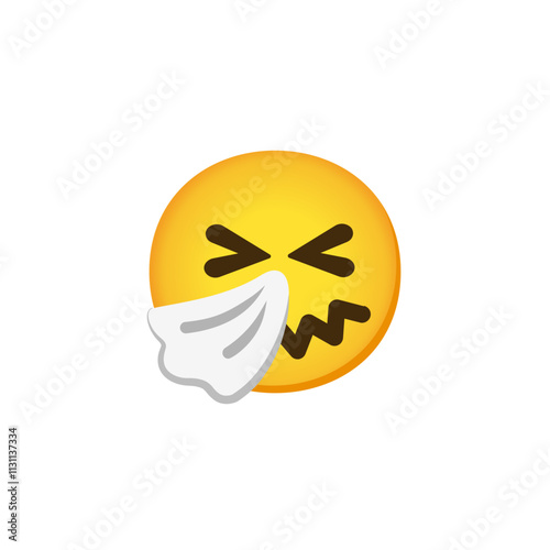 Face with Tissue Emoji