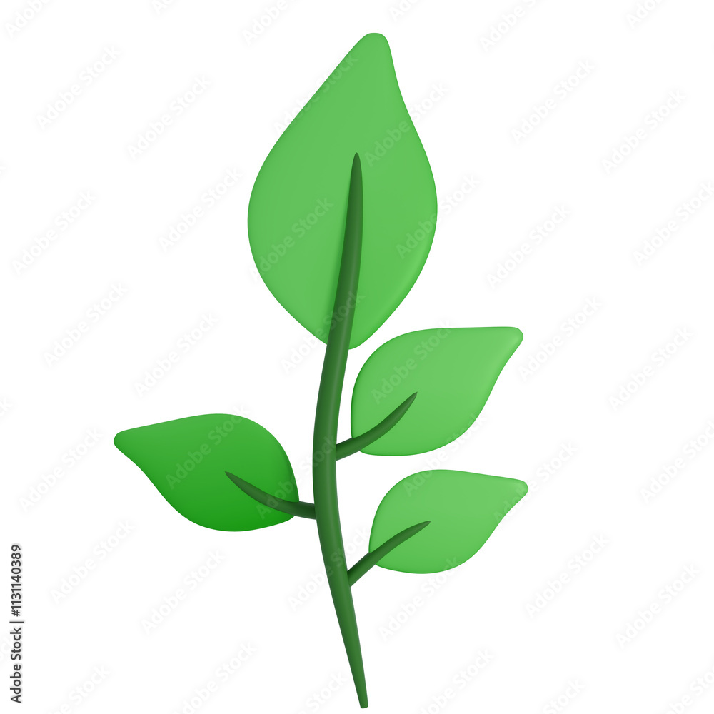 Obraz premium the leaves that grow become fresh