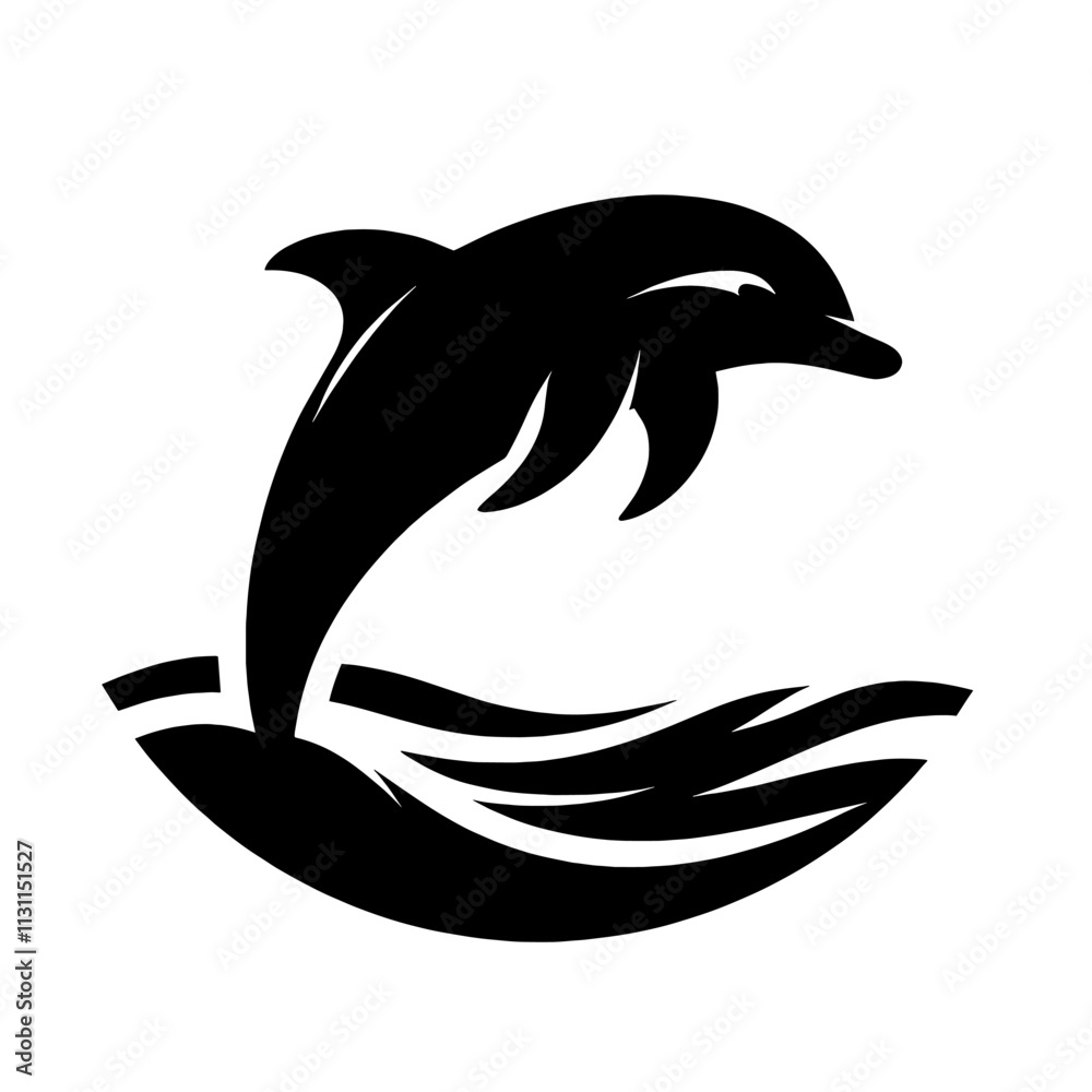 Fototapeta premium Dolphin leaping from water.