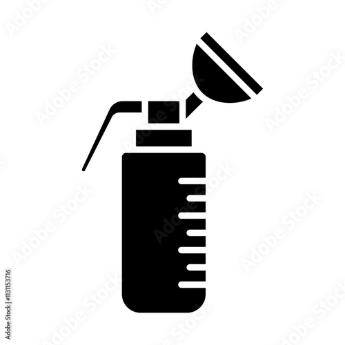 Breast pump icon Isolated flat vector in outline
