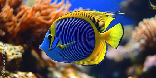 tropical fish in aquarium