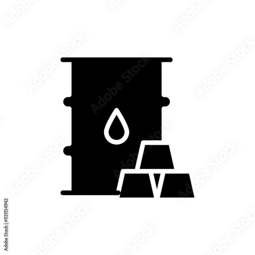 Commodity icon Isolated flat vector in outline