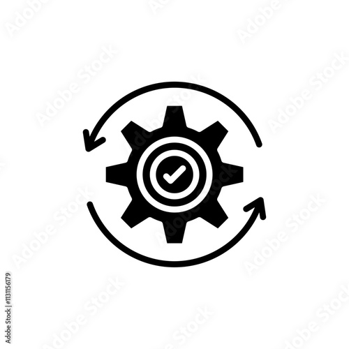Execution icon Isolated flat vector in outline