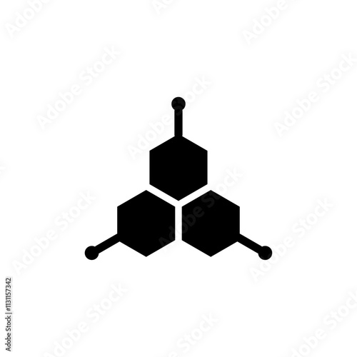 Hormones icon Isolated flat vector in outline