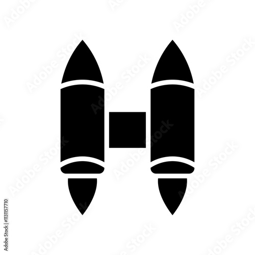 Jetpack icon Isolated flat vector in outline