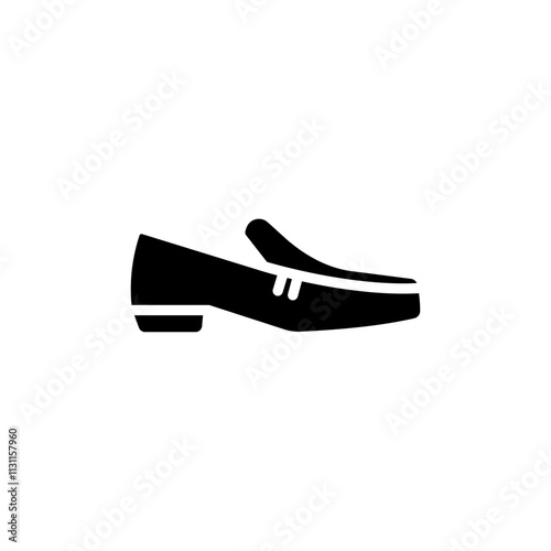Loafer icon Isolated flat vector in outline