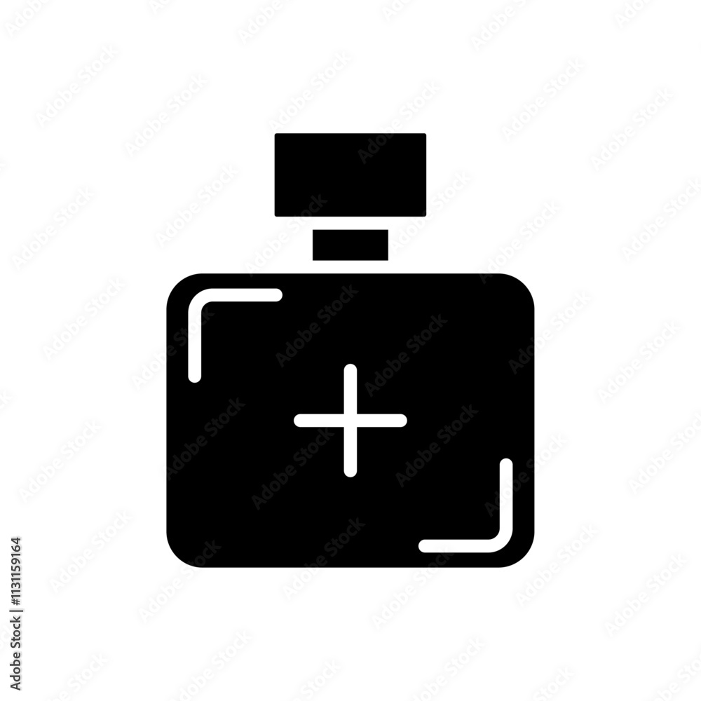 Obraz premium Perfume icon Isolated flat vector in outline