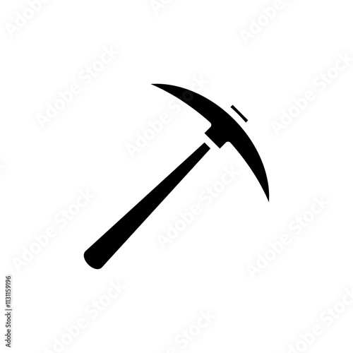 Pick axe icon Isolated flat vector in outline